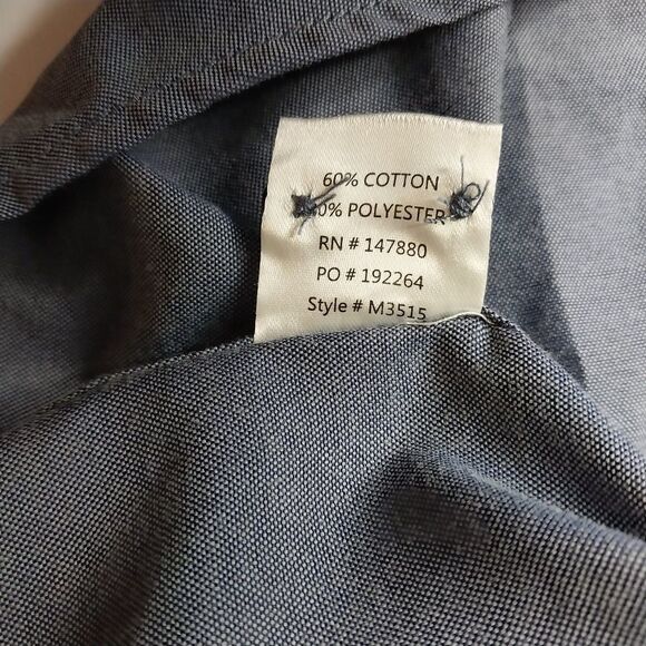 Fashion Nova Mens NWT Button Down Shirt Size 3XL Blue Preppy Event Career - Picture 8 of 9